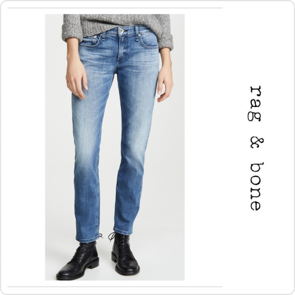Rag & Bone Low Rise Slim Boyfriend Jeans